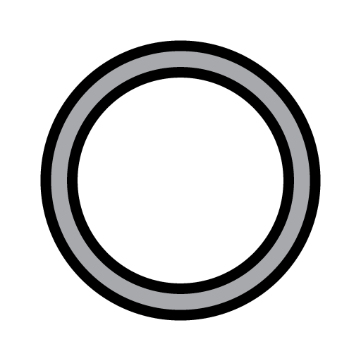 hollow circular shape